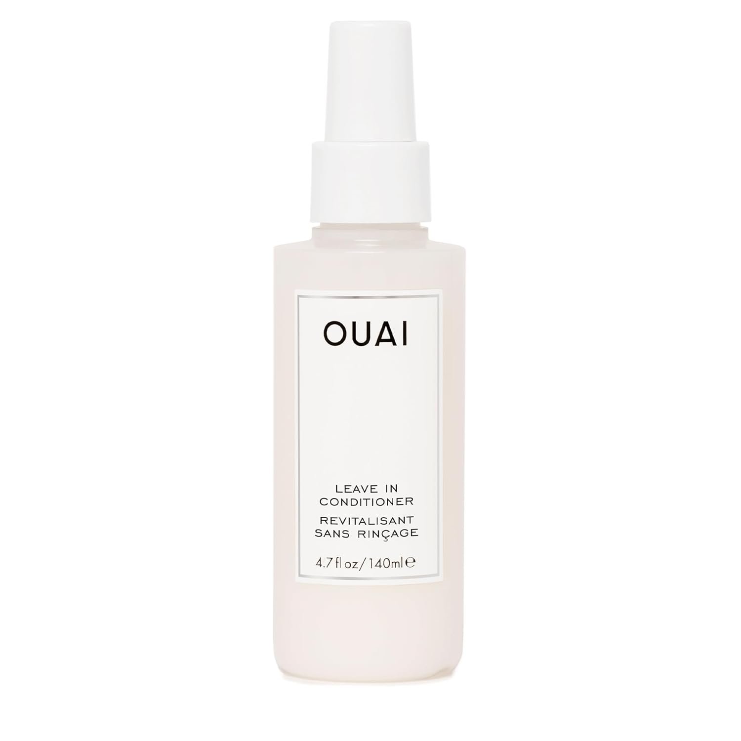 OUAI Leave In Conditioner & Heat Protectant for Hair – Prep Hair for Styling or Use as Detangling Spray to Fight Frizz & Flyaways – No Parabens, Sulfates or Phthalates (4.7 oz)